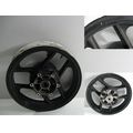 Hinterradfelge (J16x3.00), schwarz, KEIN Originallack<br>Zustand: Gebraucht mit Mangel<br><br>Verwendbar fr: Kawasaki GPZ 600 R, Typ: ZX600A, Modelljahr: von 01/1985 bis 12/1990