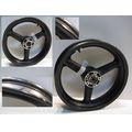 Vorderradfelge (J17x3.50), schwarz<br>Zustand: Gebraucht mit Mangel<br><br>Verwendbar fr: Suzuki GSF 1200 N Bandit, Typ: WVA9, Modelljahr: von 01/2001 bis 12/2005