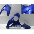 Bugverkleidung / Motorverkleidung links, blau<br>Zustand: Gebraucht mit Mangel<br><br>Verwendbar fr: Yamaha YZF-R6, Typ: RJ05, RJ09, Modelljahr: von 01/2003 bis 12/2004