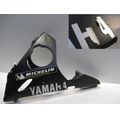 Bugverkleidung links, schwarz<br>Zustand: Gebraucht mit Mangel<br><br>Verwendbar fr: Yamaha YZF-R6, Typ: RJ05, RJ09, Modelljahr: von 01/2003 bis 12/2004