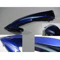 Seitenverkleidung rechts oben (oberer Teil), blau<br>Zustand: Gebraucht mit Mangel<br><br>Verwendbar fr: Yamaha YZF-R6, Typ: RJ11, Modelljahr: von 01/2006 bis 12/2007