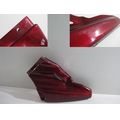 Verkleidungsoberteil links / Seitenverkleidung links, dunkelrot<br>Zustand: Gebraucht mit Mangel<br><br>Verwendbar fr: Yamaha XJR 1200, Typ: 4PU, Modelljahr: von 01/1995 bis 12/1998