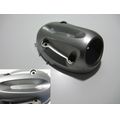 Auspuffendtopf-Abdeckung hinten / Endkappe, silbern<br>Zustand: Gebraucht mit Mangel<br><br>Verwendbar fr: Yamaha XT 1200 Z Super Tnr, Typ: DP01, Modelljahr: von 01/2010 bis 12/2013