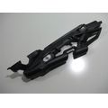 Rahmen-Abdeckung hinten rechts, schwarz<br>Zustand: Gebraucht ohne Mngel<br><br>Verwendbar fr: Triumph Tiger 800 XRX, Typ: C301A, Modelljahr: von 01/2018 bis 12/2020