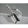 Furastenhalteplatte vorne links, silbern<br>Zustand: Gebraucht ohne Mngel<br><br>Verwendbar fr: BMW R 1250 R, Typ: 1R13 0J71, Modelljahr: von 10/2018 bis 07/2022