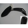 Spiegel links, schwarz<br>Zustand: Gebraucht mit Mangel<br><br>Verwendbar fr: Aprilia SL 750 Shiver, Typ: RA, Modelljahr: von 01/2007 bis 12/2009