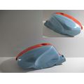 Tank, hellblau/orange<br>Zustand: Gebraucht ohne Mngel<br><br>Verwendbar fr: Aprilia RSV 1000 Tuono R, Typ: RR, Modelljahr: von 01/2006 bis 12/2010