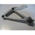 Furastenhalteplatte hinten links<br>Zustand: Gebraucht ohne Mngel<br><br>Verwendbar fr: Daelim Roadwin 125 R, Typ: BA8, Modelljahr: von 01/2007