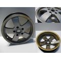 Hinterradfelge (J12x3.00), silbern<br>Zustand: Gebraucht mit Mangel<br><br>Verwendbar fr: Vespa GTS 125 Super, Typ: M45, Modelljahr: von 01/2009 bis 12/2013