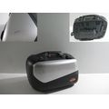 Koffer / Seitenkoffer links, schwarz/silbern<br>Zustand: Gebraucht mit Mangel<br><br>Verwendbar fr: Moto Guzzi California 1100, Typ: KC, Modelljahr: von 01/1994 bis 12/1997