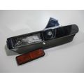 Kofferhalter-Abdeckung links, Chrom<br>Zustand: Gebraucht ohne Mngel<br><br>Verwendbar fr: Moto Guzzi California 1100 i, Typ: KD, Modelljahr: von 01/1994 bis 12/1997
