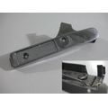 Kofferhalter-Abdeckung links, chrom<br>Zustand: Gebraucht mit Mangel<br><br>Verwendbar fr: Moto Guzzi California 1100 i, Typ: KD, Modelljahr: von 01/1994 bis 12/1997