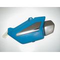 Seitendeckel rechts, blau/grau<br>Zustand: Gebraucht mit Mangel<br><br>Verwendbar fr: Moto Guzzi Breva 750, Typ: LL, Modelljahr: von 01/2003 bis 12/2010