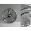 Vorderradfelge (J17x3.50), silbern<br>Zustand: Gebraucht mit Mangel<br><br>Verwendbar fr: Moto Guzzi V10 Centauro, Typ: KK, Modelljahr: von 01/1996 bis 12/2001
