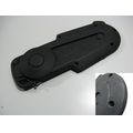 Motorabdeckung vorne / Riemenabdeckung, schwarz<br>Zustand: Gebraucht mit Mangel<br><br>Verwendbar fr: Moto Guzzi Eldorado 1400, Typ: LV, Modelljahr: von 01/2015